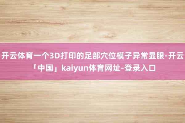 开云体育一个3D打印的足部穴位模子异常显眼-开云「中国」kaiyun体育网址-登录入口