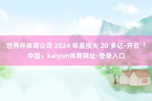 世界杯体育公司 2024 年虽损失 20 多亿-开云「中国」kaiyun体育网址-登录入口