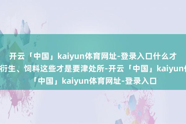 开云「中国」kaiyun体育网址-登录入口什么才是中枢呢？种子、衍生、饲料这些才是要津处所-开云「中国」kaiyun体育网址-登录入口