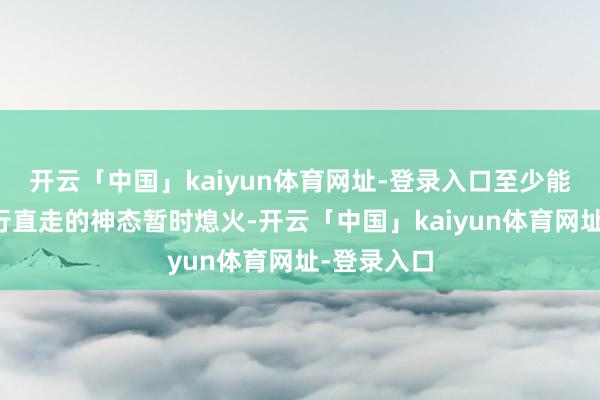 开云「中国」kaiyun体育网址-登录入口至少能让那些横行直走的神态暂时熄火-开云「中国」kaiyun体育网址-登录入口