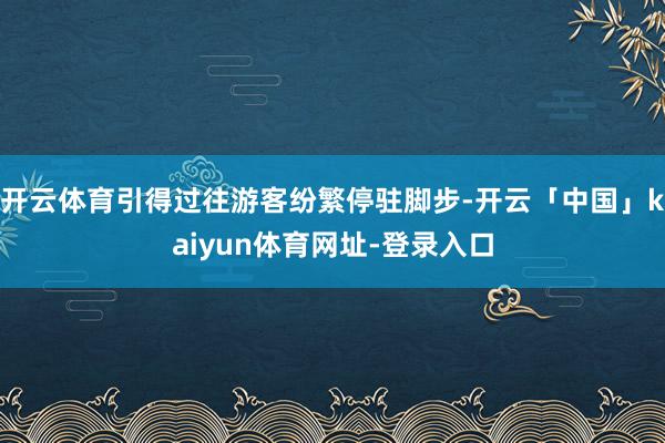 开云体育引得过往游客纷繁停驻脚步-开云「中国」kaiyun体育网址-登录入口