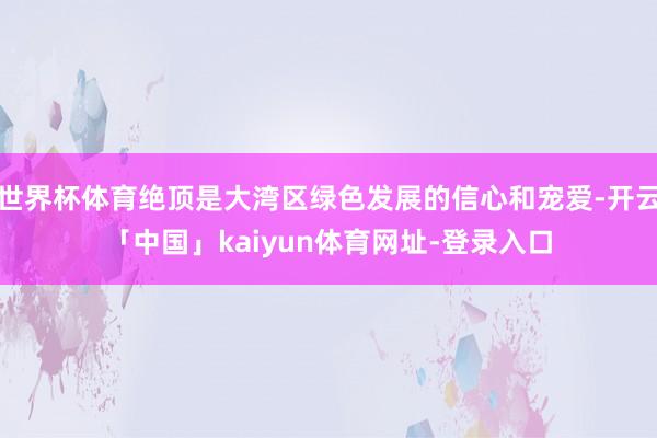 世界杯体育绝顶是大湾区绿色发展的信心和宠爱-开云「中国」kaiyun体育网址-登录入口
